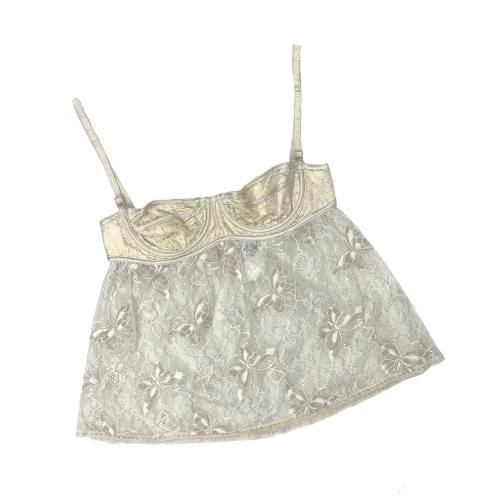 D&G Gold Lace Bustier Top✨